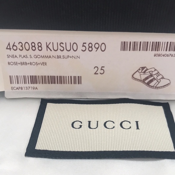 Gucci Childrens Glitter Sneakers Size 25 - Picture 7 of 8